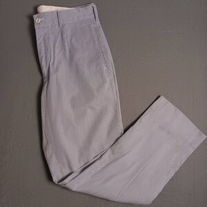 Engineered Garments Mens 32 ANDOVER SEERSUCKER Pants Light Blue Pinstripe Casual